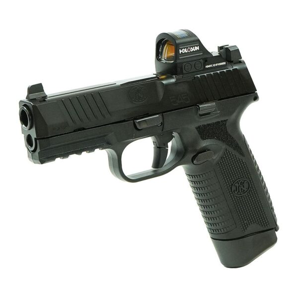 FN 545 MRD Handgun .45 ACP 15rd Magazines (2) 4.1" Barrel Black with Holosun Red Dot - Precision Shot Firearms