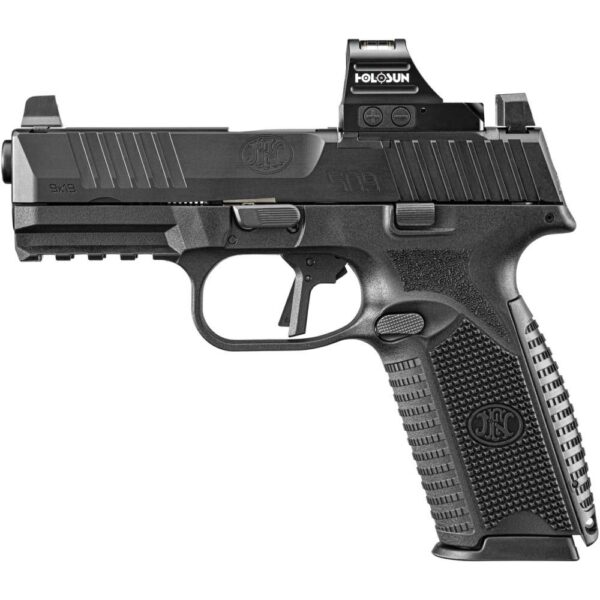 FN 509 Midsize MRD Handgun 9mm Luger 17rd Magazines (2) 4" Barrel Black with Holosun Red Dot - Precision Shot Firearms