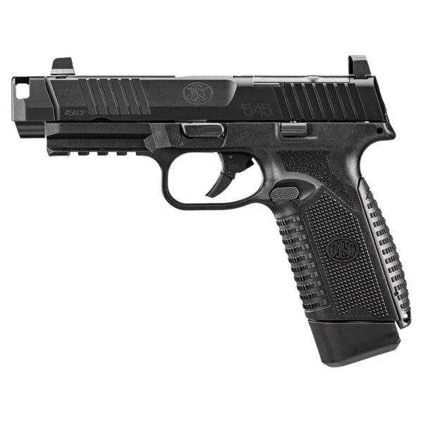 FN 545 MRD Comp Handgun 45 Auto 15rd Magazines(2) 4.43" Barrel Black Finish - Precision Shot Firearms
