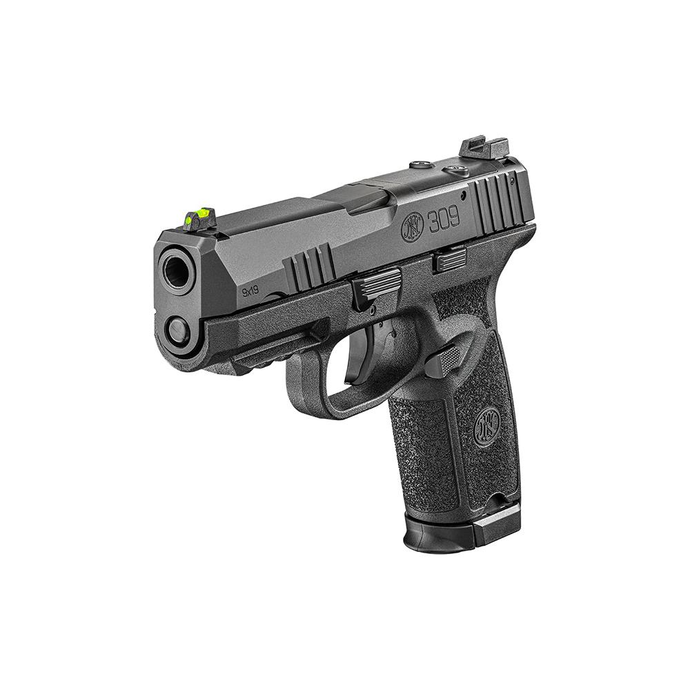 FN 309 MRD Handgun 9mm Luger 16(1) & 20(1)rd Magazines 3.8" Barrels Fiber Optic Front OR Black - Precision Shot Firearms
