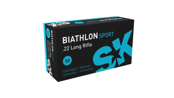 SK Biathlon Sport Rimfire Ammunition .22 LR 40 gr LRN 1106 fps 50/ct - Precision Shot Firearms