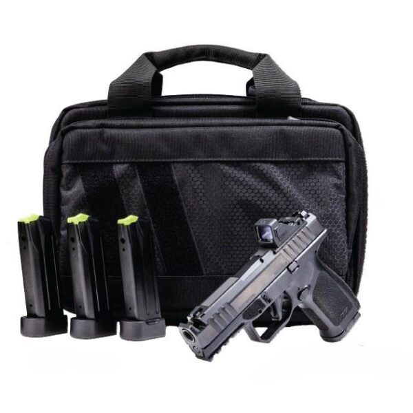 Rost Martin RM1C Comp Handgun Bundle 9mm Luger 15rd(1)&17(3) Magazines 4" Barrel Black Viridian Red Dot Pistol Case - Precision Shot Firearms