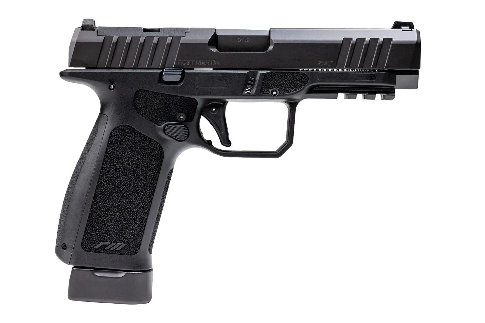 Rost Martin RM1F BLK 9MM 4.5IN OR 10RD FS 3 BACKSTRAPS POLY PISTOL - Precision Shot Firearms