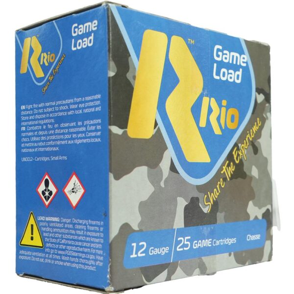 Rio Top Game HV Shotshells 12 ga 2 3/4" 3 3/4 dr 1 1/4 oz #5 1330 fps 25/ct - Precision Shot Firearms