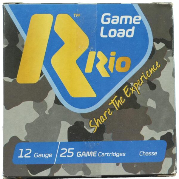 Rio Top Game HV Shotshells 12 ga 2 3/4" 3 3/4 dr 1 1/4 oz #5 1330 fps 25/ct - Precision Shot Firearms
