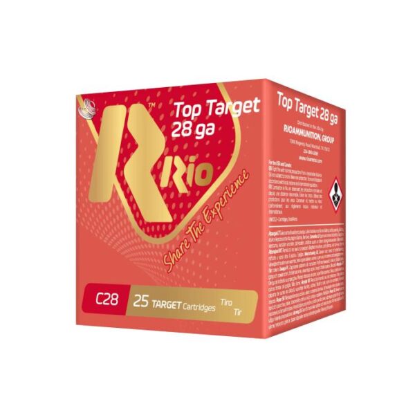 Rio Top Target Shotshells 28ga 2-3/4" 3/4oz 1300 fps #7.5 25/ct - Precision Shot Firearms