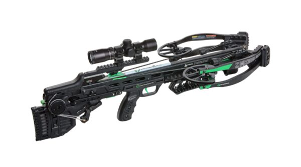 DEMO CenterPoint Sinister 430 Crossbow Integrated Silent Cocking System Auto Retracting Sled - Precision Shot Firearms
