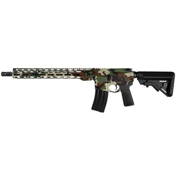 Radical Firearms "Woodland Camo" Mil-Spec NATO Rifle 5.56mm 30rd Magazine(30) 16" Barrel Adjustable Stock - Precision Shot Firearms