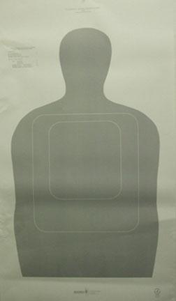 Speedwell US Customs Target - Police Silhouette NRA Instructor Course - 25 yd. 100/Pack - Precision Shot Firearms