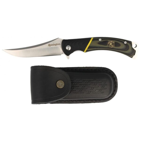 Remington Hunter Folding Knife 4" Trailing Point Blade Green - Precision Shot Firearms