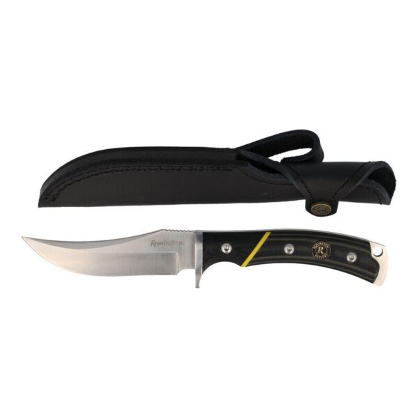 Remington Hunter Fixed Knife Trailing Point Blade Green with Sheath - Precision Shot Firearms