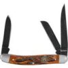 Remington Back Woods Stockman 3 1/2" Folder Knife 3 Blades Brown - Precision Shot Firearms