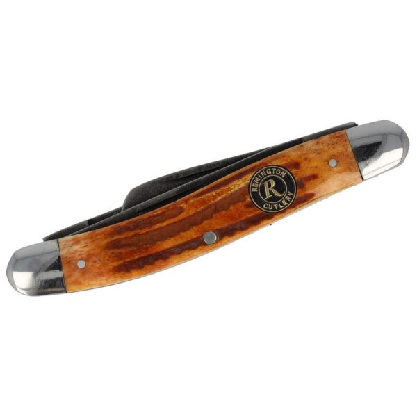 Remington Back Woods Stockman 3 1/2" Folder Knife 3 Blades Brown - Precision Shot Firearms