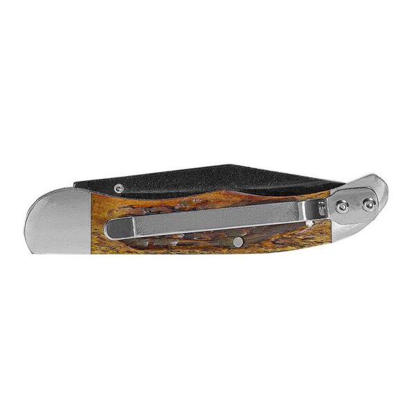 Remington Back Woods Lock Back Folding Knife Clip Point Blade Brown - Precision Shot Firearms