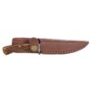 Remington Back Woods Skinner Fixed Knife Brown with Sheath - Precision Shot Firearms