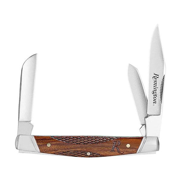 Remington Woodland Stockman Folder Knife 3.5" Blade Wood - Precision Shot Firearms