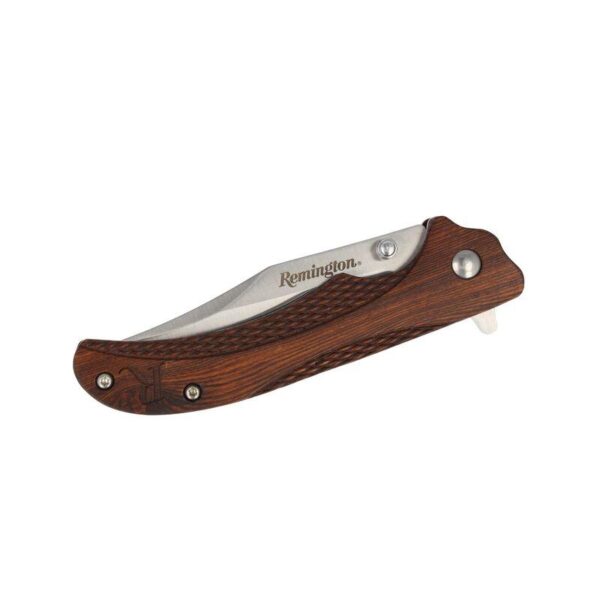 Remington Woodland Liner Lock Folding Knife Clip Point Blade Brown - Precision Shot Firearms