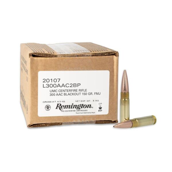 Remington UMC Loose Bulk Rifle Ammunition .300 AAC Blackout 150 gr. FMJ 1905 fps 200/ct (Bulk Pack) - Precision Shot Firearms