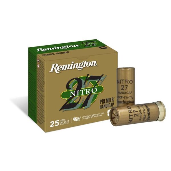 REMINGTON PREMIER NITRO 27 TARGET 12 ga 2 3/4" HDCP 1 1/8 oz #7.5 1235 fps 25/ct - Precision Shot Firearms