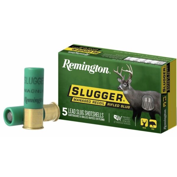 Remington Slugger Managed-Recoil Rifled Slug 12 ga 2 3/4" 1 oz 1200 fps 5/ct - Precision Shot Firearms