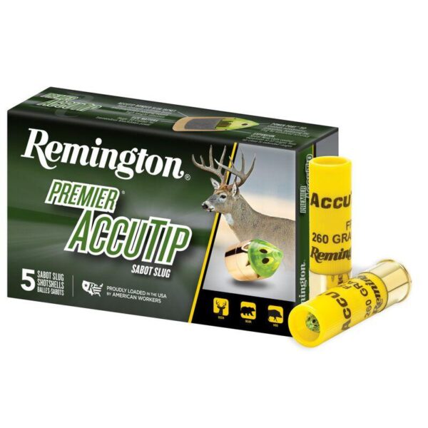 Remington Premier AccuTip Bonded Sabot Slug 20 ga 2 3/4" 260 gr Slug 1850 fps 5/ct - Precision Shot Firearms