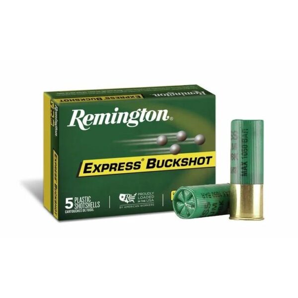 Remington Express Buckshot Shotgun Ammo 12 ga 2 3/4" 3 3/4 dr 27 plts #4B 1325 fps 5/ct - Precision Shot Firearms