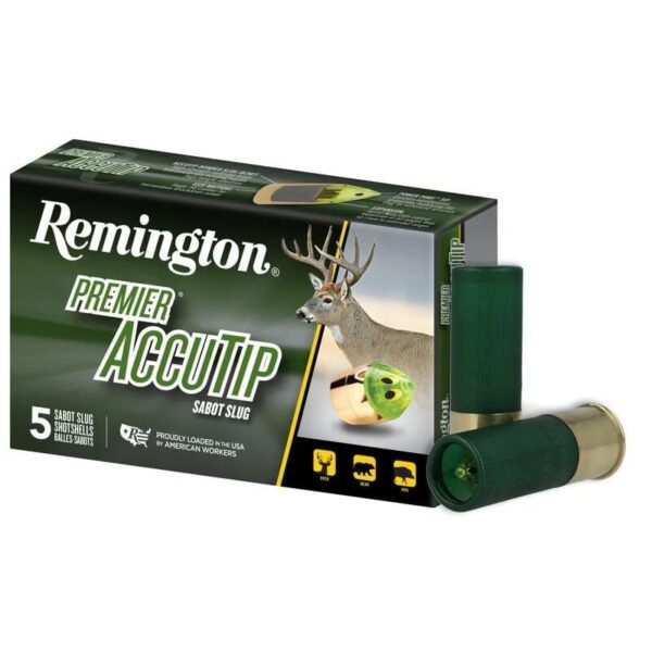 Remington Premier AccuTip Bonded Sabot Slug 12 ga 3" 385 gr Slug 1900 fps 5/ct - Precision Shot Firearms