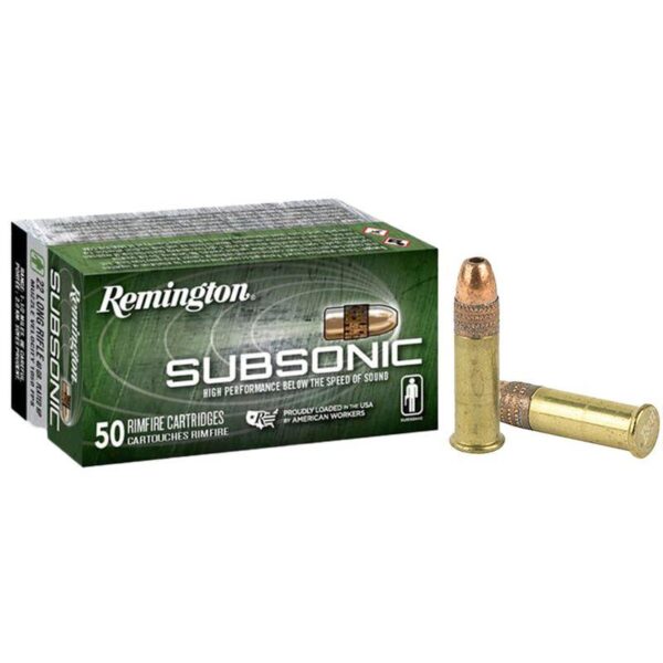 Remington Subsonic Rimfire Ammunition .22 LR 40gr HP 1050 fps 50/ct - Precision Shot Firearms