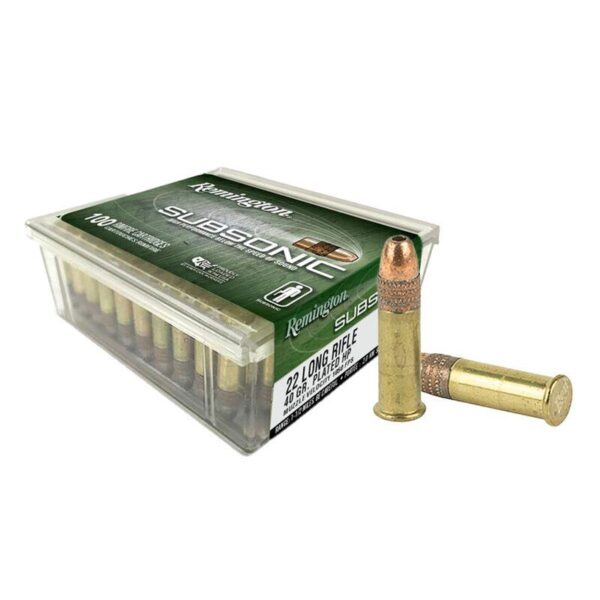 Remington Subsonic Rimfire Ammunition .22 LR 40gr HP 1050 fps 100/ct - Precision Shot Firearms