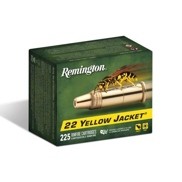 Remington Yellow Jacket Rimfire Ammunition .22 LR 33gr HP 1500 fps 225/ct - Precision Shot Firearms