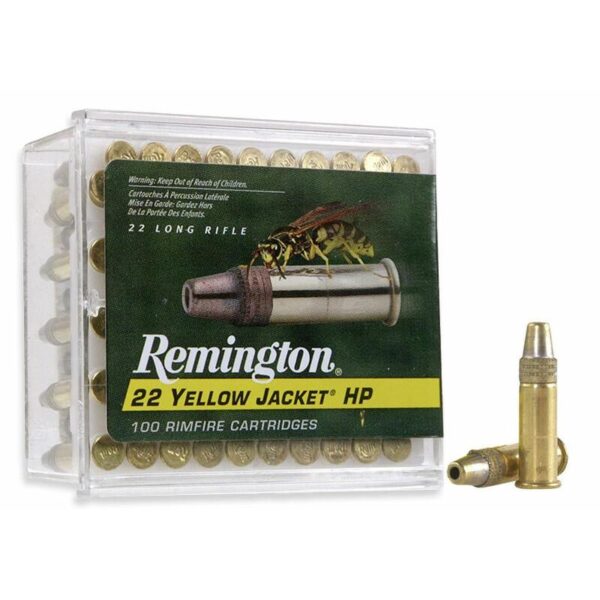 Remington .22 Yellow Jacket Rimfire Ammunition .22 LR 33 gr TCHP 1500 fps 100/ct - Precision Shot Firearms