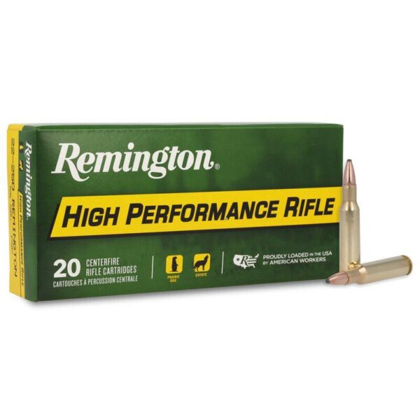 Remington Rifle Ammunition .222 Rem 50 gr PSP 3140 fps 20/ct - Precision Shot Firearms