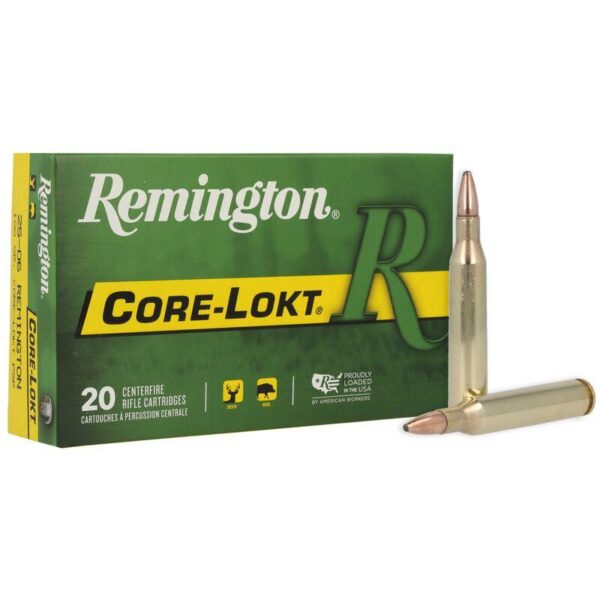 Remington Core-Lokt Rifle Ammunition .25-06 Rem 100 gr PSP 3230 fps 20/ct - Precision Shot Firearms