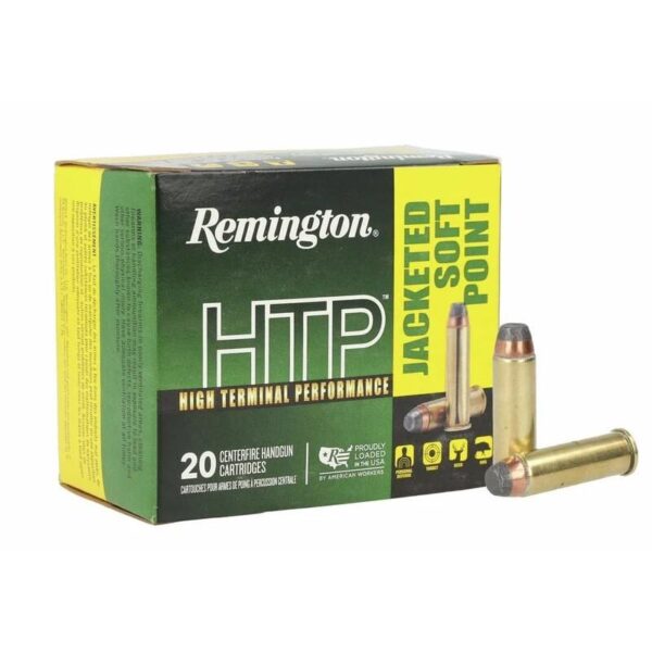 Remington HTP Handgun Ammunition .41 Rem Mag 210gr JSP 1300 fps 20/ct - Precision Shot Firearms
