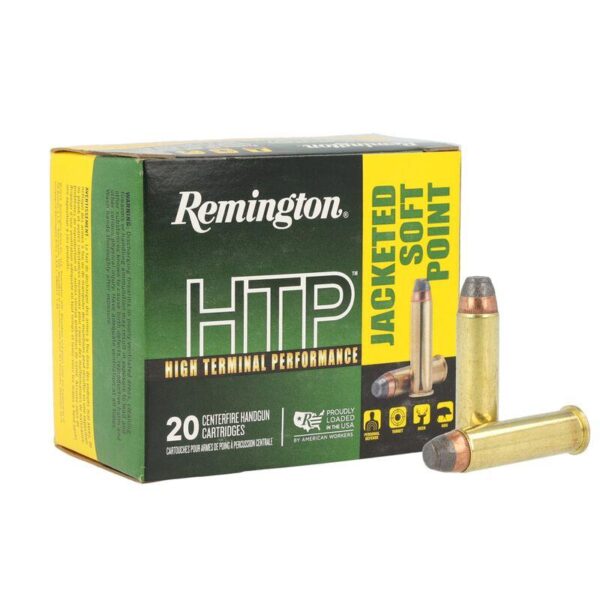 Remington HTP Handgun Ammunition .44 Rem Mag 240gr JSP 1180 fps 20/ct - Precision Shot Firearms