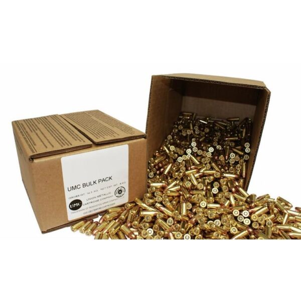 Remington UMC Handgun Ammunition 9mm Luger 115 gr MC 1145 fps 1000/ct (Bulk) - Precision Shot Firearms