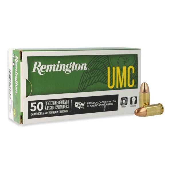 Remington UMC Handgun Ammunition 9mm Luger 147 gr FMJ 990 fps 50/ct - Precision Shot Firearms