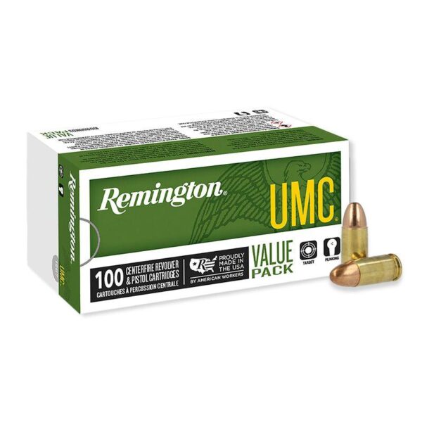 Remington UMC Metal Case Handgun Ammunition 9mm Luger 115 gr FMJ 1145 fps 1200/ct (Bulk) - Precision Shot Firearms