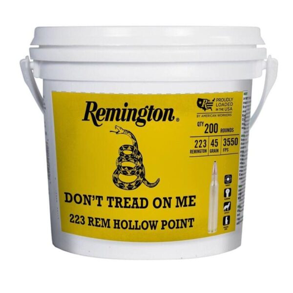 Remington UMC 250th Anniversary "Don't Tread On ME" Ammunition .223 Rem 45gr JHP 3550 fps 200/ct - Precision Shot Firearms