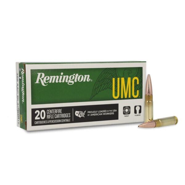 Remington UMC Rifle Ammunition .300 AAC Blackout 150gr FMJ 1905 fps 20/ct - Precision Shot Firearms