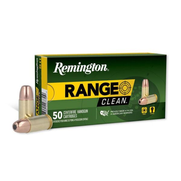 Remington Range Clean Handgun Ammunition 9mm Luger 115gr FN 1145 fps 50/ct - Precision Shot Firearms
