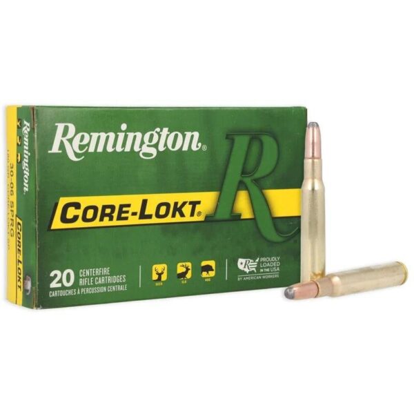 Remington Core-Lokt Rifle Ammunition .30-06 Sprg 220 gr SP 2410 fps 20/ct - Precision Shot Firearms