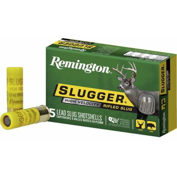 Remington Slugger High-Velocity Rifled Slug 20 ga 2 3/4 in 1/2 oz Slug 1800 fps 5/ct - Precision Shot Firearms
