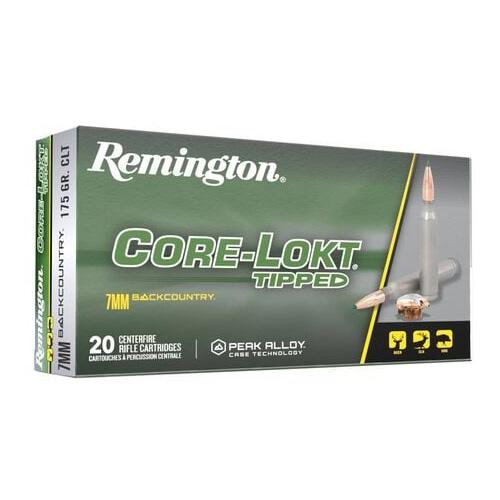 Remington Core-Lokt Tipped Rifle Ammunition 7mm Backcountry 175gr PT 3125 fps 20/ct - Precision Shot Firearms
