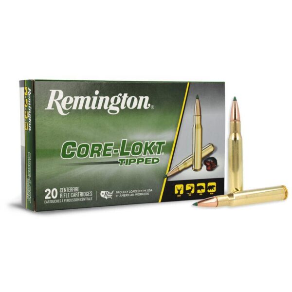 Remington Core-Lokt Tipped Rifle Ammunition .308 Win 180gr PT 2640 fps 20/ct - Precision Shot Firearms