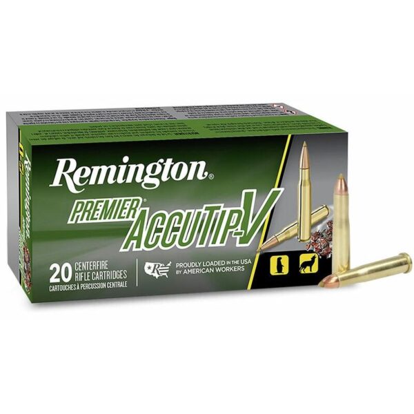 Remington Premier AccuTip Varmint Rifle Ammunition .22 Hornet 35 gr ATV 3100 fps 20/ct - Precision Shot Firearms