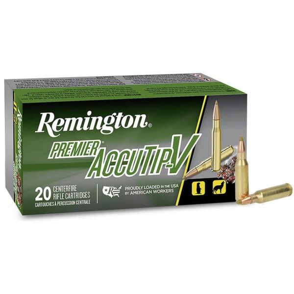Remington Premier AccuTip Varmint Rifle Ammunition .221 Fireball 50 gr ATV 2995 fps 20/ct - Precision Shot Firearms