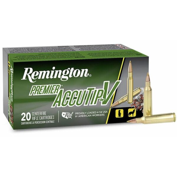 Remington Premier AccuTip Varmint Rifle Ammunition .22-250 Rem 50 gr ATV 3800 fps 20/ct - Precision Shot Firearms