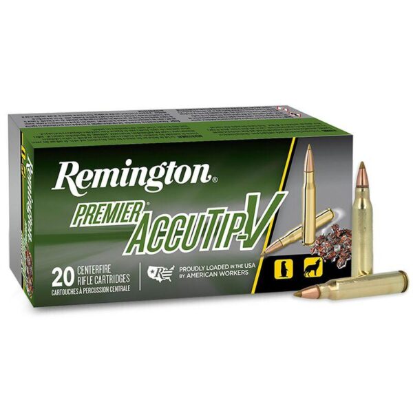 Remington Premier AccuTip Varmint Rifle Ammunition .223 Rem 55 gr ATV 3240 fps 20/ct - Precision Shot Firearms