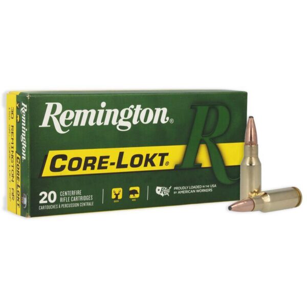 Remington Core-Lokt Rifle Ammunition .30 Rem AR 150 gr PSP 2575 fps 20/ct - Precision Shot Firearms